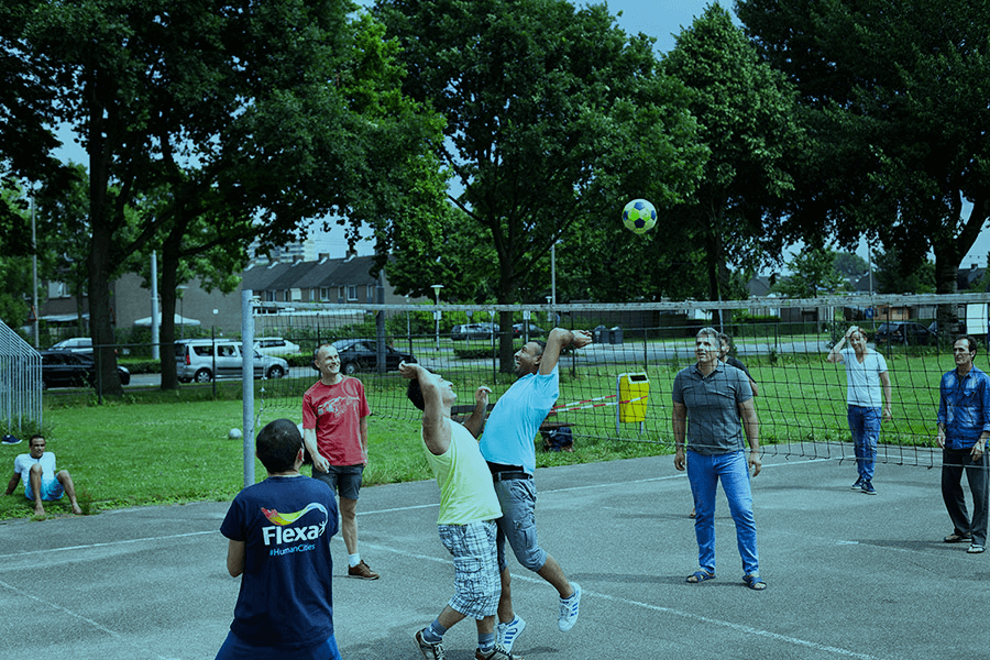 Sport en spel bij het COA in Arnhem